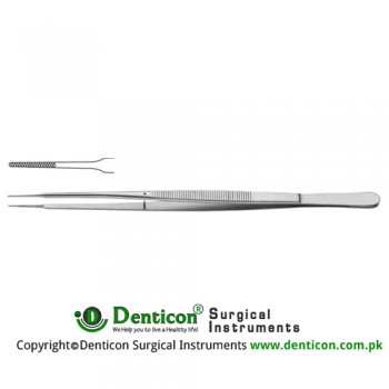 Gerald Micro Forcep Cross Serrated Jaws Stainless Steel, 18 cm - 7" Tip Size 1.0 mm